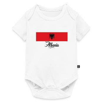 Flag of Albania - Baby Premium short-sleeve bodysuit - white - Front