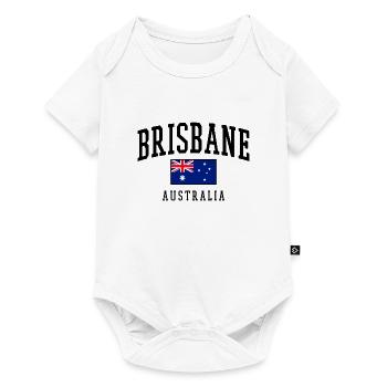 Brisbane - Australia flag - Baby Premium short-sleeve bodysuit - white - Front