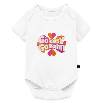 Go easy Go Bahn - Baby Premium Kurzarmbody - Weiß - Vorne