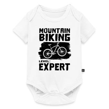 MOUNTAIN BIKING EXPERT Vélo sport cadeau - Body à manches courtes Premium Bébé - blanc - Devant