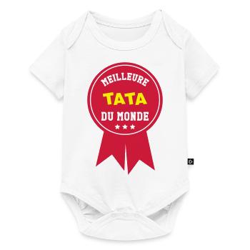 Meilleure Tata du monde - Body à manches courtes Premium Bébé - blanc - Devant