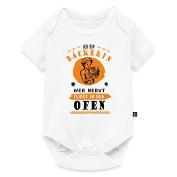 BÄCKERIN BACKEN HANDWERK BÄCKEREI AUSBILDUNG - Baby Premium Kurzarmbody - Weiß - Vorne