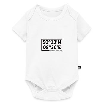 Bad Homburg in front of the altitude Coordinates - Baby Premium short-sleeve bodysuit - white - Front