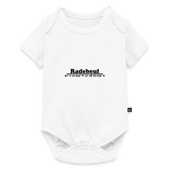Radebeul Koordinaten - Baby Premium Kurzarmbody - Weiß - Vorne