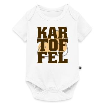 Lustiges Kartoffel Design mit Text für Deutsche - Baby Premium Kurzarmbody - Weiß - Vorne
