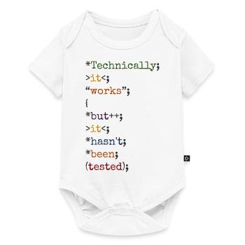 Software Ingenieur Informatiker Programmierer - Baby Premium Kurzarmbody - Weiß - Vorne