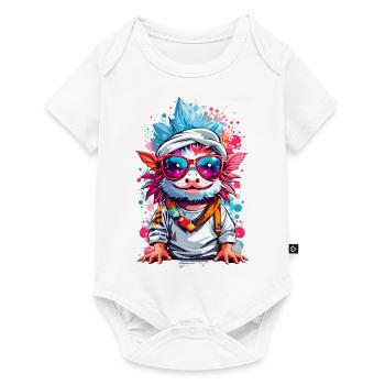 Cool Axolotl - Body à manches courtes Premium Bébé - blanc - Devant