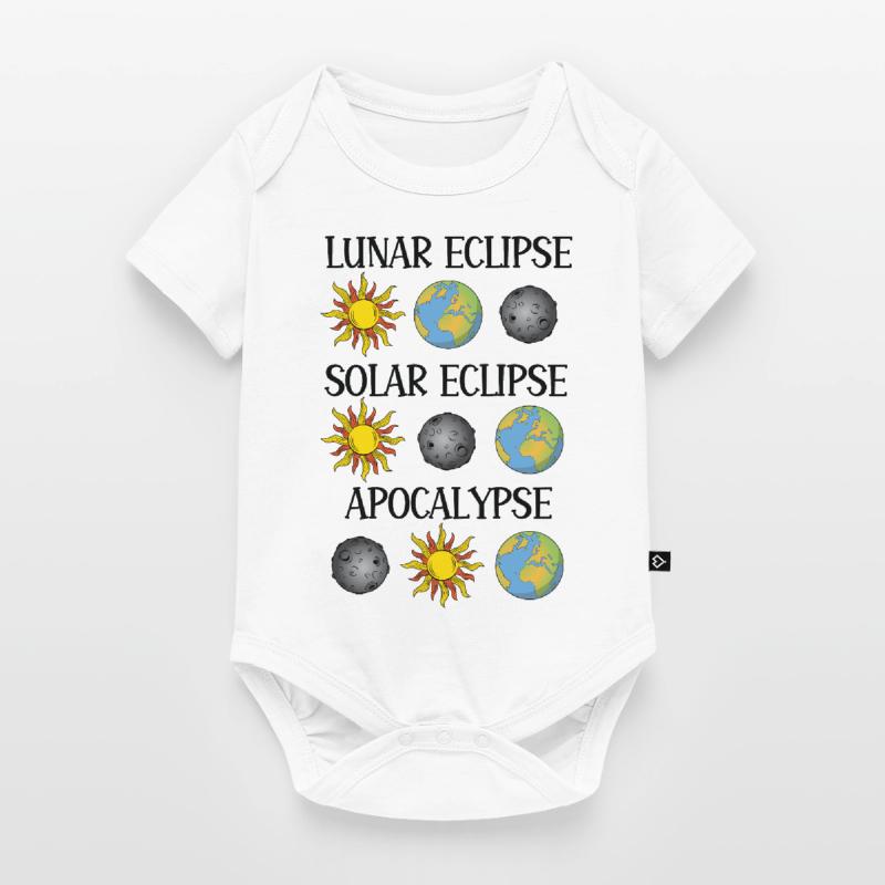 Lunar Eclipse Solar Eclipse Apocalypse Baby Premium short-sleeve bodysuit