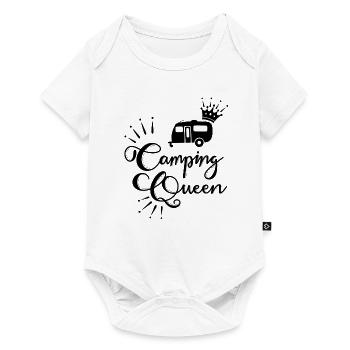 Camping Queen Caravane - Body à manches courtes Premium Bébé - blanc - Devant