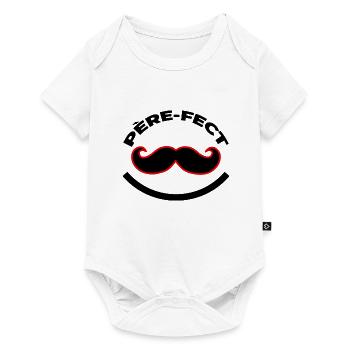 Father-fect Humorous Phrase Sarcasm gift father - Baby Premium short-sleeve bodysuit - white - Front