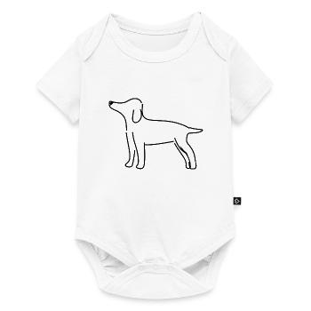 Symbole de chien Animal Animal Pet Cartoon - Body à manches courtes Premium Bébé - blanc - Devant