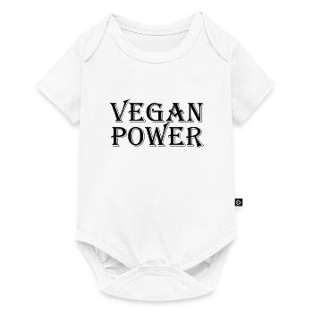 Vegan Plant Based Gesundheit Heilung Detox - Baby Premium Kurzarmbody - Weiß - Vorne