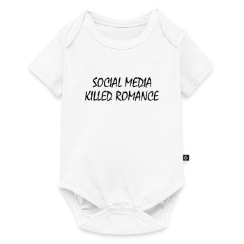 social media killed romance - Baby Premium short-sleeve bodysuit - white - Front