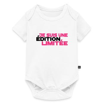 je suis une édition limitée,message,drôle - Body à manches courtes Premium Bébé - blanc - Devant