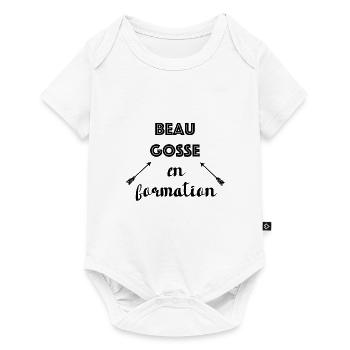 Beau gosse en formation - Body à manches courtes Premium Bébé - blanc - Devant