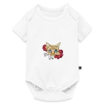 Cats Cat love of animals - Baby Premium short-sleeve bodysuit - white - Front
