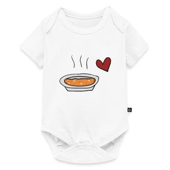 Suppe rotes - Baby Premium Kurzarmbody - Weiß - Vorne