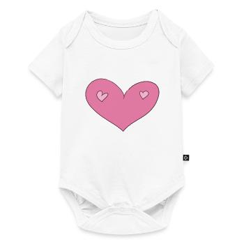 cœur coeur - Body à manches courtes Premium Bébé - blanc - Devant