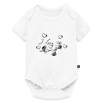 I love you heart heart - Baby Premium short-sleeve bodysuit - white - Front