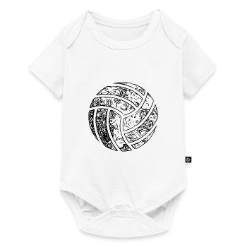 Vintage Volleyball - Vintages Handball Design - Body à manches courtes Premium Bébé - blanc - Devant