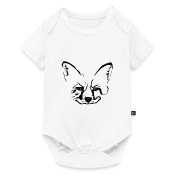 Fuchs Portrait Vintage Head Dessin - Body à manches courtes Premium Bébé - blanc - Devant