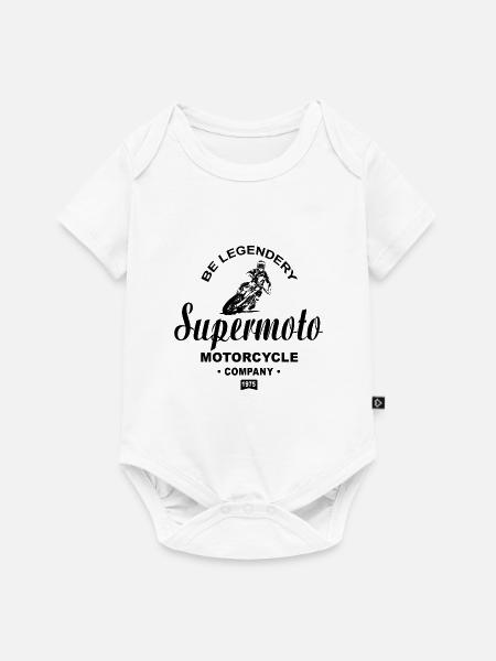 Supermoto - Baby Premium Kurzarmbody - Weiß