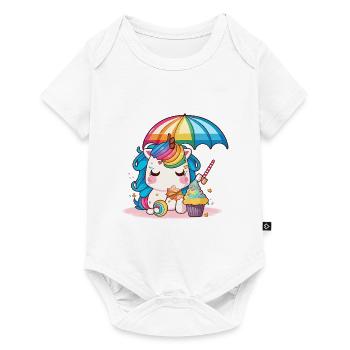 Unicorn for children A world full of fantasy - Baby Premium short-sleeve bodysuit - white - Front
