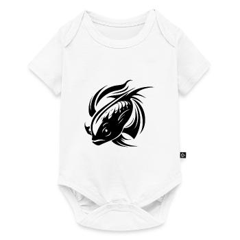 Fight Fish Portrait Tattoo - Baby Premium short-sleeve bodysuit - white - Front