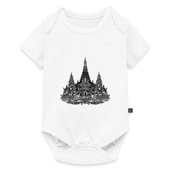 Exotic Thailand Trip Large Country Temple Complex - Baby Premium short-sleeve bodysuit - white - Front