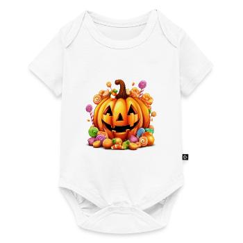 Funny Halloween Cute Pumpkin Sugar Spell - Baby Premium short-sleeve bodysuit - white - Front