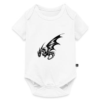 Vintage Dragon with Wings - Baby Premium short-sleeve bodysuit - white - Front