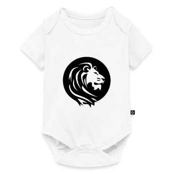 Mighty Lion Head with Mane Tattoo Style - Baby Premium short-sleeve bodysuit - white - Front