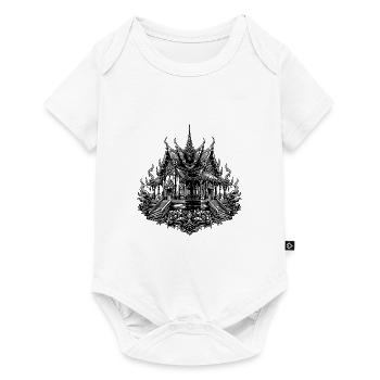 Thailand Tempel Asiatische Architektur - Baby Premium Kurzarmbody - Weiß - Vorne