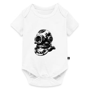 Diving Helmet Vintage Professional Diver Style - Baby Premium short-sleeve bodysuit - white - Front