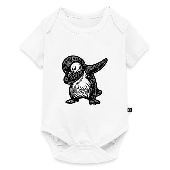 Cute Cute Penguin Little Dabbing Penguin - Baby Premium short-sleeve bodysuit - white - Front