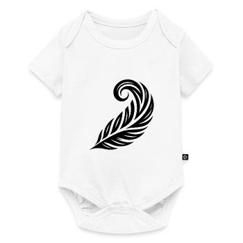 Curved Ink Pen - Baby Premium short-sleeve bodysuit - white - Front