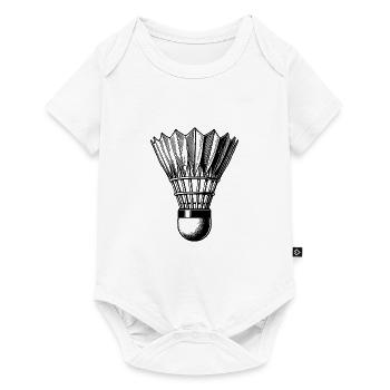 Quick Badminton Ball Tattoo Style - Baby Premium short-sleeve bodysuit - white - Front