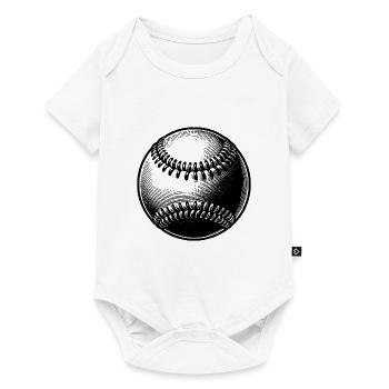Baseball pour les joueurs de baseball et les fans de baseball - Body à manches courtes Premium Bébé - blanc - Devant