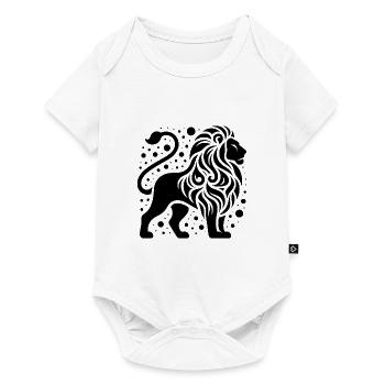 Proud lion with wild mane - Baby Premium short-sleeve bodysuit - white - Front