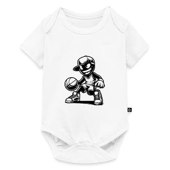 Lustige Motivation Basketball Training Wettkampf - Baby Premium Kurzarmbody - Weiß - Vorne