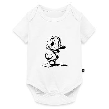 Waddle duck with big feet and beak - Baby Premium short-sleeve bodysuit - white - Front