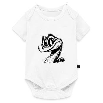 Line Drawing Snake Funny Snakes Sketch - Baby Premium short-sleeve bodysuit - white - Front