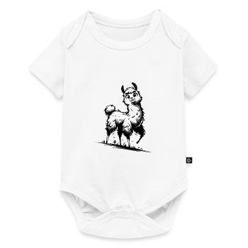 Cute Llama Kids Cuddle Style - Baby Premium short-sleeve bodysuit - white - Front