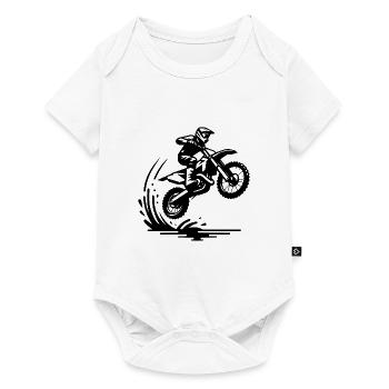 Gelände Maschine im Deck - Baby Premium Kurzarmbody - Weiß - Vorne