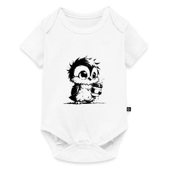 Cute little fuzzy tired coffee Kautz - Baby Premium short-sleeve bodysuit - white - Front