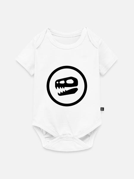 Dinosaurier Schädel Geschenk - Baby Premium Kurzarmbody - Weiß