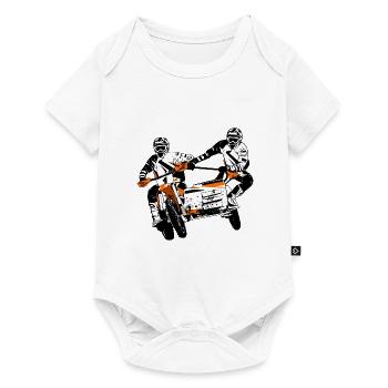 Sidecarcross - sidecar moto cross - Baby Premium short-sleeve bodysuit - white - Front
