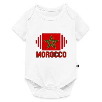 Flag of Morocco Moroccan Star - Baby Premium short-sleeve bodysuit - white - Front
