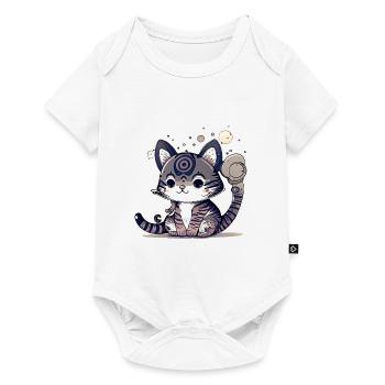 Super cute cat design. - Baby Premium short-sleeve bodysuit - white - Front