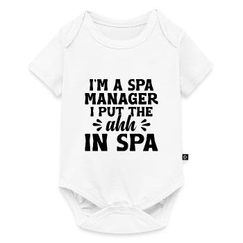 SPA Manager Job Wellness Funny SPA Management Sayi - Baby Premium short-sleeve bodysuit - white - Front